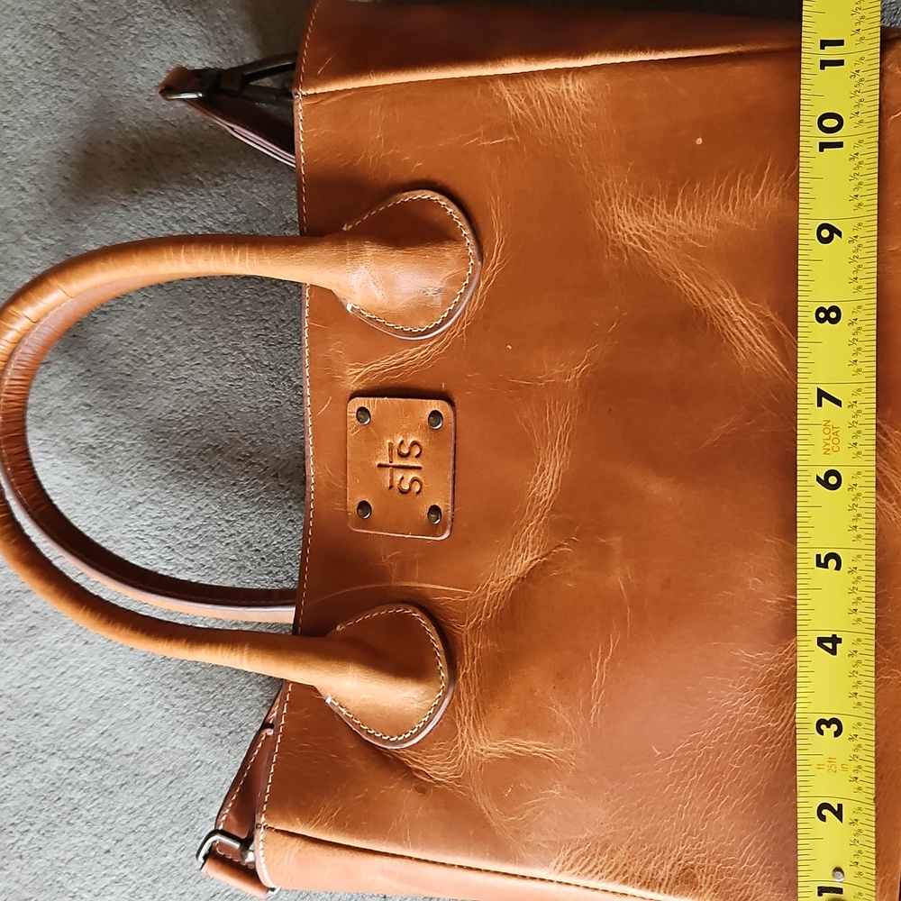 STS Ranchwear Women's Brown Leather Tote - Picture 5 of 8